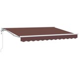  Okvir tende Rjava 250 x 200 cm Poliester s PU premazom, (5000206683) | Shoptok.si