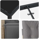  Vrtni set za objed 7 kom. Bež poliratan | shoptok.hr