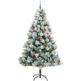  Umjetno božićno drvce S LED lampica Zelena i bijela 240 cm | shoptok.hr