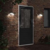  Zunanje stenske senzorske LED svetilke črn tlačno lit aluminij, (21643999) | Shoptok.si