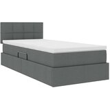  Krevet s madracem i skladištem Tamno siva 90 x 190 cm - Tamno siva 90 x 190 cm Blok sa kvadratićima | shoptok.hr