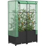  Povišena gredica s pokrovom za staklenik 80 x 40 x 138 cm | shoptok.hr