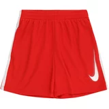 Nike Športne hlače ognjeno rdeča / bela