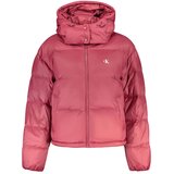 Calvin Klein ženska jakna s odvojivom kapuljačom crvena Slike