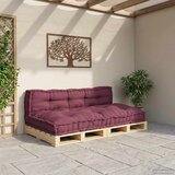  Jastučić za paletni kauč 2 pcs Bordo 120 x 80 x 38 cm Tkanina | Eponuda.com