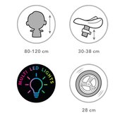 Kidwell REBEL LED neonsko ružičasti bicikl za balansiranje | shoptok.hr
