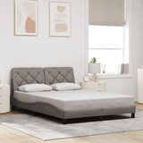 vidaXL Posteljni okvir brez vzmetnice taupe 140x200 cm blago Cene