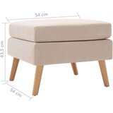 vidaXL Tabure od tkanine krem | shoptok.hr