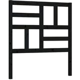  Uzglavlje za krevet crno 96 x 4 x 104 cm od masivne borovine | shoptok.hr