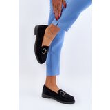 VINCEZA Women's Suede Moccasins with Decoration Black Echonesa | shoptok.hr