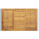 Vanjski Zunanja jedilna miza Siva 140x80x75 cm Jeklo in trdi les akacije | Shoptok.si