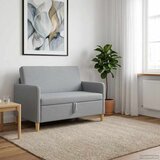 SOFA s pohranom Svjetlosiva 122 x 78 x 87 cm Poliester | shoptok.hr