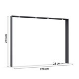 Premium Living Okrasni Okvir Elara, Temno Siva, Osvetlitev | Shoptok.si