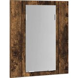  LED kupaonski ormarić s ogledalom boja hrasta 40x12x45cm drveni | Eponuda.ba