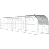  Kavez za piletinu uz zid Srebrna 1200 x 200 x 215 cm Cijene