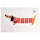 Rex London rdeča-bela kopalniška preproga 83x52,5 cm sausage dog - rex london Cene