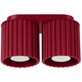 Bordo rdeče kovinsko točkovno svetilo 10x21 cm Zora –