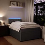 Box spring krevet s madracem tamnosivi 120 x 200 cm baršunasti | shoptok.hr