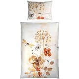 Esposa OBOJESTRANSKA POSTELJNINA 140/200 cm saten rjavosiva | Shoptok.si