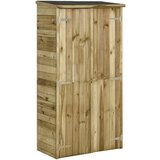 vidaXL Vrtna lopa za orodje impregnirana borovina 85x48x177 cm | Shoptok.si