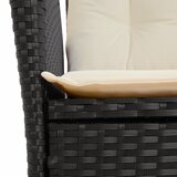  9-dijelni vrtni blagovaonski set s jastucima crni od poliratana | shoptok.hr