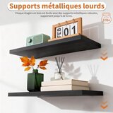 FREEAMG 3x lesena stenska polica 40×15cm | Shoptok.si