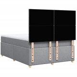  Krevet box spring s madracem svjetlosiva 160x200 cm tkanina Slike