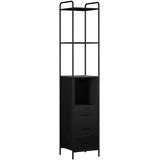 Set ormarića za kupaonicu 3 kom. Crni hrast 40 x 36 x 200 5 cm - Crni hrast Ormar s umivaonikom (2 vrata) + viseći ormar | shoptok.hr