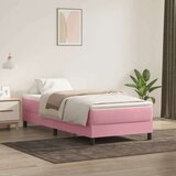 Box spring krevet bez madracem ružičasti 90x220 cm baršunasti | shoptok.hr