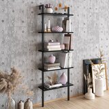 Woody Fashion polica za knjige piante black
