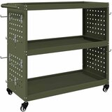  Količar za alate s policom Maslinasto zelena 75 x 35 x 73 cm | shoptok.hr