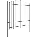  Vrtna Ograda 6 pcs Siva 170 x 215 cm Čelik s prahom premazan | shoptok.hr