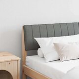 vidaXL tapecirano vzglavje temno siva 150 cm masivno borovo les | Shoptok.si