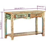  Konzolna mizica 120x40x75 cm trden predelan les | Shoptok.si