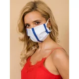 Fashionhunters White protective mask with stripes