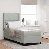  Krevet s opruga kutije Svijetlo siva 80 x 200 cm Baršun | shoptok.hr