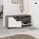 Hanah home nexus shoe cabinet - grey, white greywhite shoe cabinet