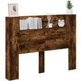 Ormarić za uzglavlje LED boja dimljenog hrasta 140x16 5x103 5cm | shoptok.hr
