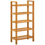  Stalak za obuću s 5 polica 50x27x100 cm od masivne hrastovine | shoptok.hr