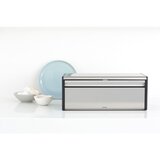 Brabantia Škatla za kruh z ravnim pokrovom - Matt Steel | Shoptok.si