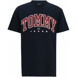Tommy Jeans Majica morsko plava / bordo / bijela
