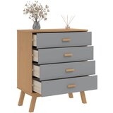 Ladičar OLDEN sivo-smeđi od masivne borovine | shoptok.hr