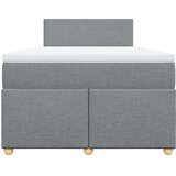  Krevet s oprugama i madracem svjetlosivi 120x190 cm od tkanine | shoptok.hr