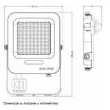  LED REFLEKTOR IK03 50 W 6500K SENZOR Cene