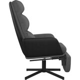  Stol za sproščanje z oporo za noge temno sivo blago, (20934725) | Shoptok.si