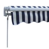  Sklopiva tenda na ručno upravljanje 300 cm plavo-bijela | shoptok.hr