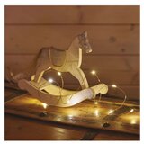  LED božična nano veriga bakrena, 0,9 m, 2x AA, notranja, topla bela, časovnik | Shoptok.si