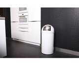 EKO Koš za smeti s potisnim pokrovom 40 L bel, (20992179) | Shoptok.si