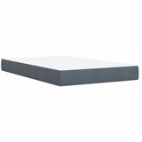 Box spring krevet s madracem tamnosivi 120 x 200 cm baršunasti | shoptok.hr