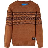  Dječji pulover pleteni boja konjaka 128 | shoptok.hr